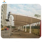 Hot selling PVDF car parking shed garage sun shade canopies