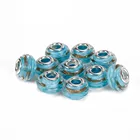 Hot Selling Murano Lampwork 10 pcs Aqua Color Style #2 Glass Beads Loose Beads