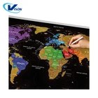 New Arrival Latest Design Scratch Off World Map Poster