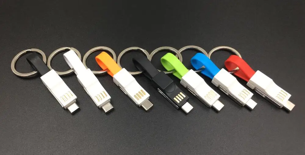 Portable 3in1 magnetic charging cable with keychain for IOS for Android for Type C device - ANKUX.COM