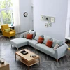 lounge living room fabric sofa with removable cover 3 seater corner sofa with chaise lounge