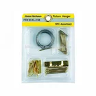 DIY pack plastic blister with home nails assorted picture hanger set