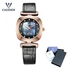 new style rose gold diamond lady square face women pretty watch