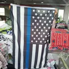 Customs popular Buline line American national 3*5ft flag banner wholesale USA national flag by China free shipping in USA