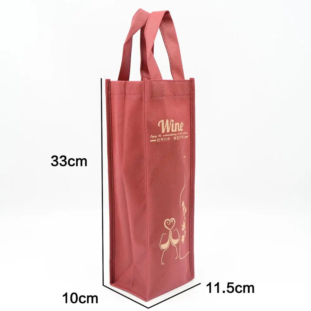 pp non woven bag custom print wine bag pp gift bag