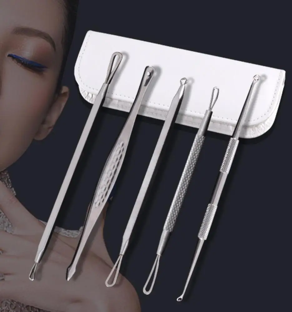 Blackhead Extractor Tool Set for Facial Acne and Comedones