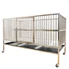 VS-V004 Hot Sale Mobile Metal Kennel Mesh Folding Stainless Steel Pet Dog Animal Cage