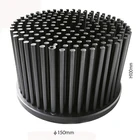 140mm Round Cold Forging Splayed Pin Fin Heatsink Led 100W,Led Al Pin Fin Heat Sink Design