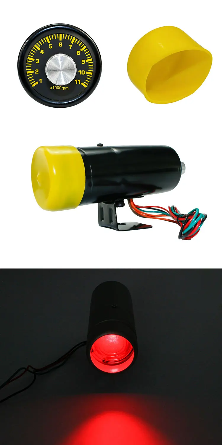 Cnspeed Tachometer Rpm Shift Light Adjustable Warning Shift Light Led