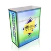Portable event display fabric counter led light table