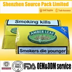 amber leaf rolling tobacco pouch/amber leaf tobacco pouch