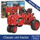 winner 7070 classic old tractor 302pcs educational building bricks creative blocks toy for kids