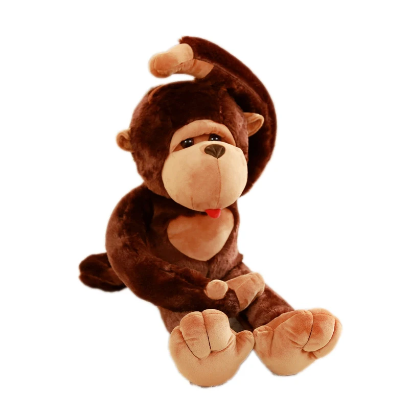 stuffed monkey with long arms and legs