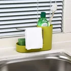 Kitchen storage sponge holder organizer