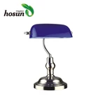 Bulk Replaceable Green Yellow Blue Color Tulip Glass Banker Lamp Shade