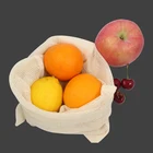 Durable 100% Cotton Net Bag Reusable Organic Cotton Produce Mesh Bags