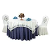 custom luxurious white church table cloth wedding round