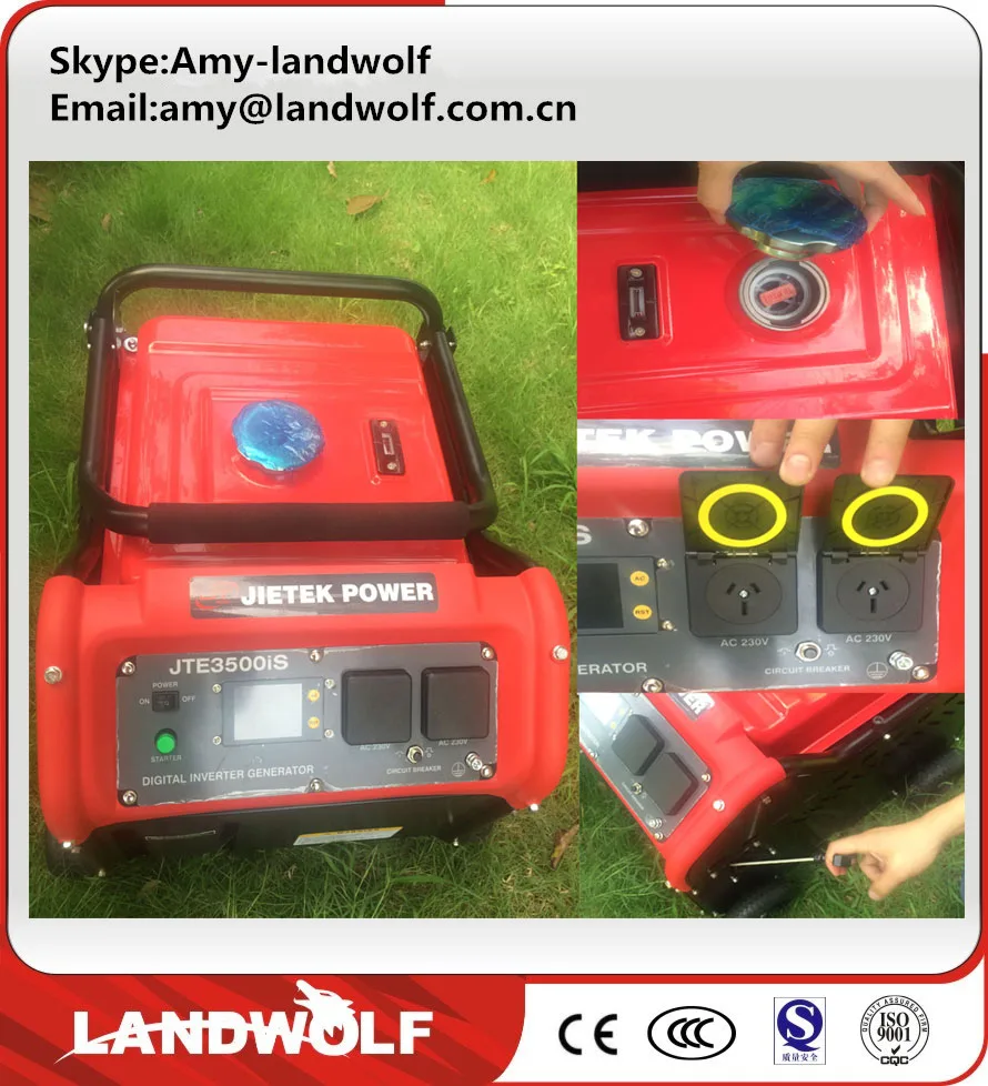 2016 new design 3kVA Portable 4 Stroke Electricity Gasoline generator