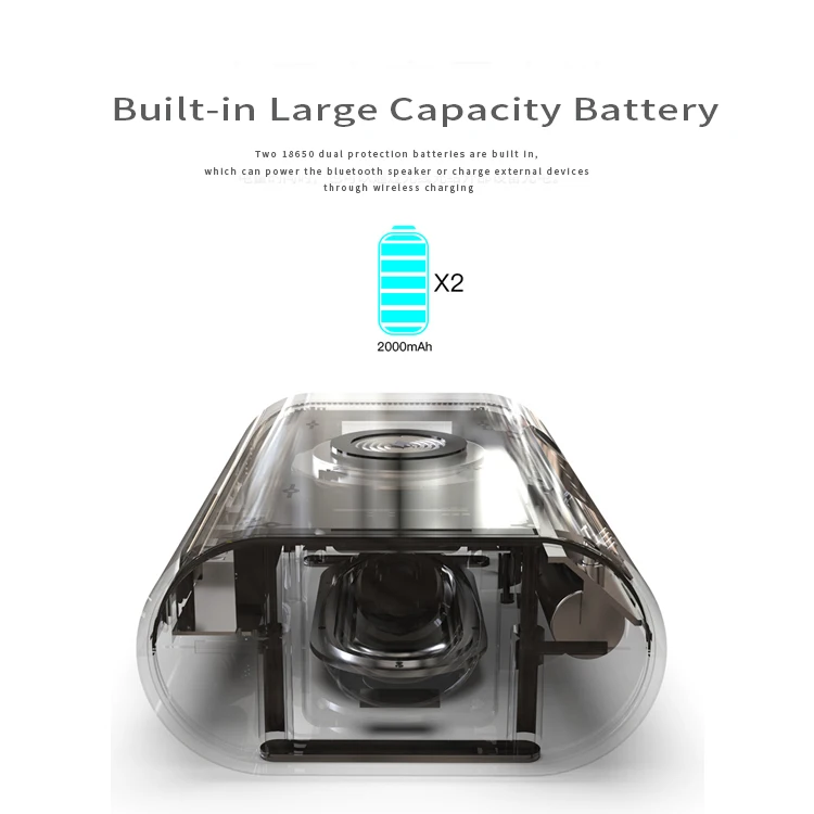 Factory Private Mold Bluetooth 4.2 Touch keys Speaker HiFi Bass stereo portable BT Speakers With Wireless Charging for Iphone - ANKUX.COM