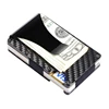 Amazon Hottest! Slim Carbon Fiber Credit Card Holder RFID Blocking Metal Wallet Money Clip Case