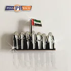 Soft enamel pin magnetic high quality silver metal material lapel pin professional design