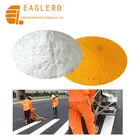 Thermoplastic reflective road marking paint with yellow or white color