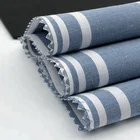 Polyester / Cotton Fabric Woven Fabrics Woven Cotton Polyester Fabric Cvc Stripe Fabric 60% Cotton 40% Polyester Yarn Dyed Woven Stripe Shirt Fabrics