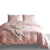 Ready to ship Home Textile 100%Cotton Soft Pink Cat duvet cover pillowcase 3pcs bedding set