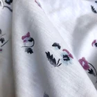 100% cotton 130gsm slub printed single jersey knitted fabric