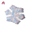 white fire snowflake synthetic opal stones 12.2x12.2mm