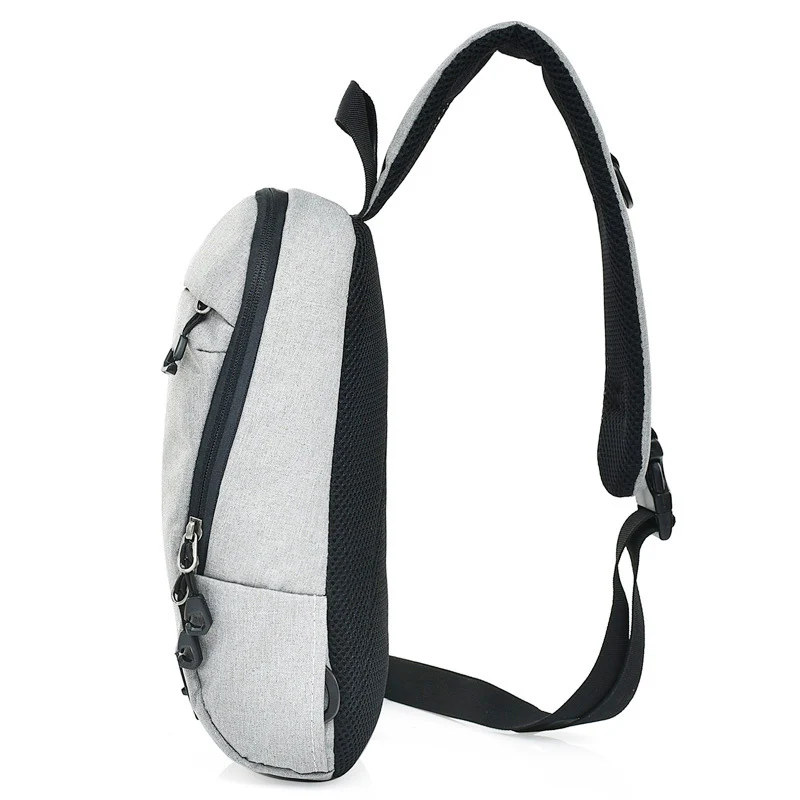 Men Women Anti Theft Backpack Canvas Headphone Hole Boys Crossbody Bag Single Shoulder Teenager Chest Bag Sac A Dos Homme BP0210 (1)