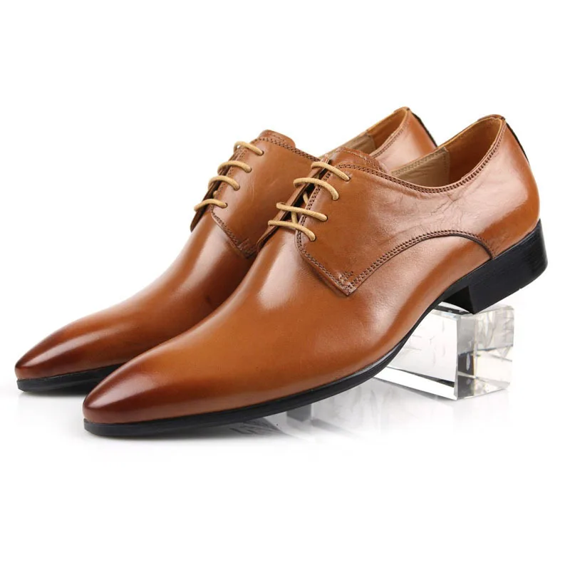 branded leather formal shoes