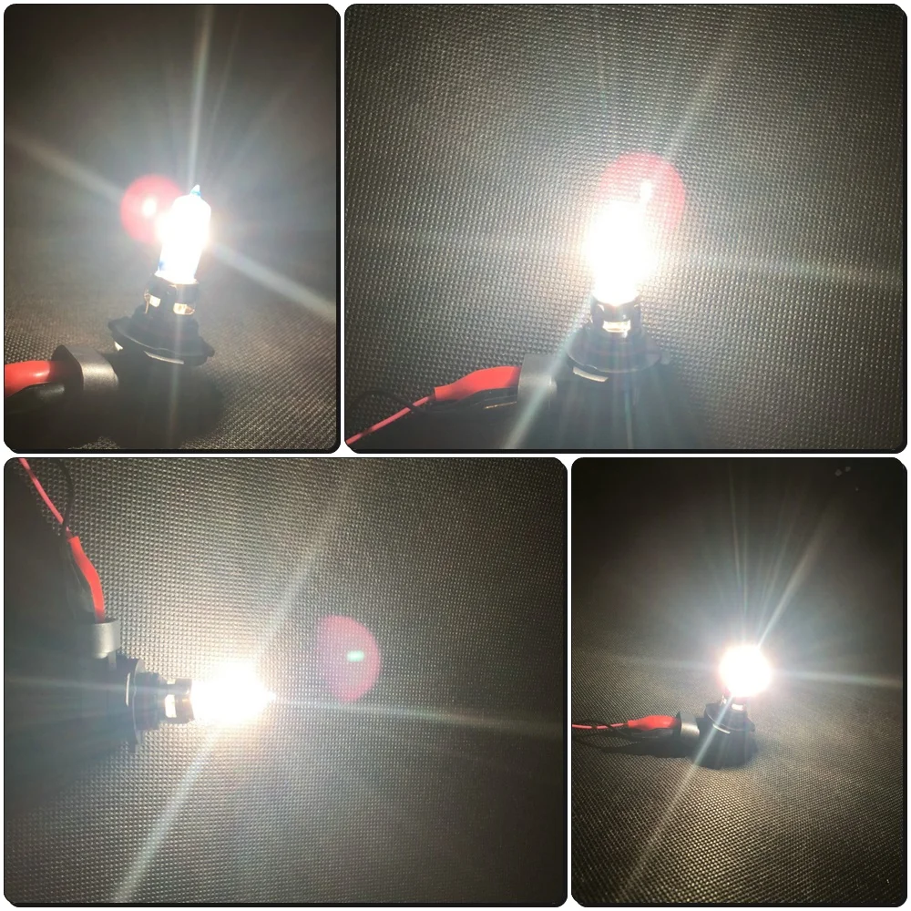 Led halogen bulb lighting up