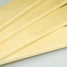 Natural wood color full poplar bent wooden slats for bed frame