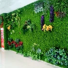 Plant green wall customized dense fake plant wall for decoration