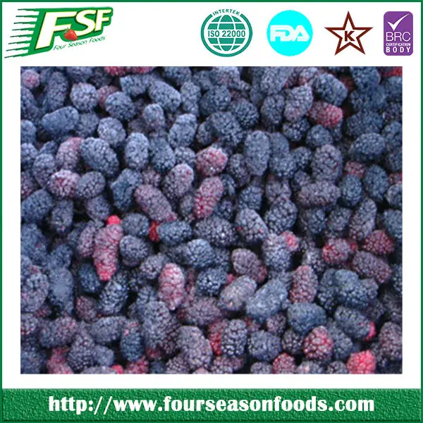 wholesale price of iqf/frozen fresh mulberries fruit,chinese