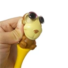 Graphic Customization Pen Ball Toy Colorful Plastic Animal Ball Pen Toy 3D Cartoon Toy/ Customized Logo Pen for Promotion