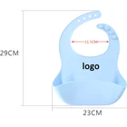 China supplier easy to clean Children's silicone bib placemat set