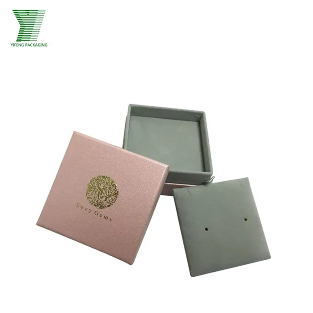 custom logo printing cardboard gift box sets for jewelry package