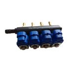 high frequency electromagnetic fuel injector rail for CNG