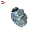 CNC machinery forged compression three parts combination hydraulic adapters fittings