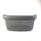 storage use dirty clothes rattan laundry basket with handle