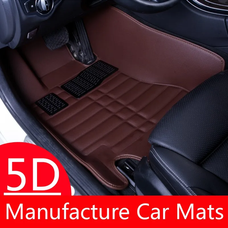 1593 Beige Carpet Orange Leather Trim Unique Car Mats Tailored