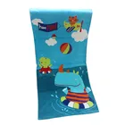 Printed Terry Towel Reactive Beach Towels Custom Digital Reactive Printing 120x60 Terry Cotton Character Cartoon Beach Bath Towel for Kids CT-12
