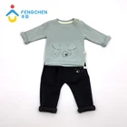 Wholesale 100% cotton baby clothes cute animal soft stylish baby boy clothes
