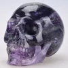 Realistic Great quality Carving 6 inch Fluorite Stone Crystal skull