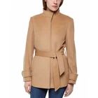 Fashion Round Collar Long Woolen Coat Women for Winter Clothes