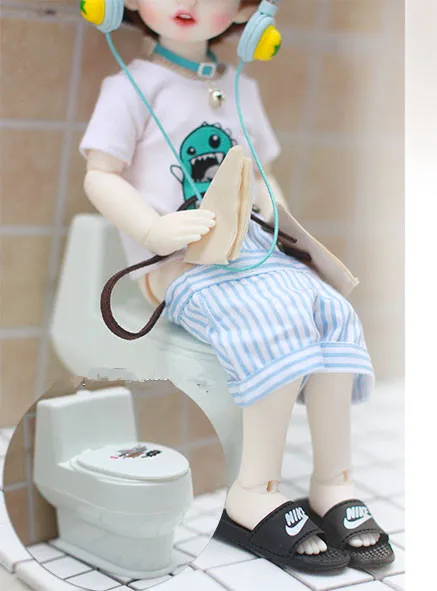 barbie flushing toilet