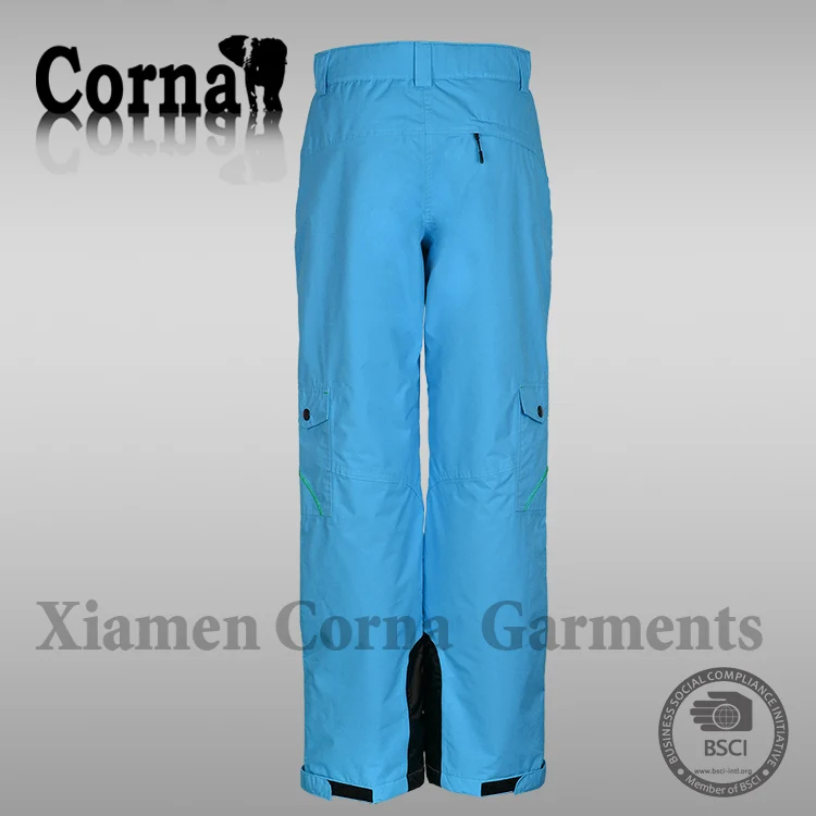 Promotional winter warming heating 100% polyester windproof waterproof zipped pocket lady pants made in China