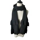 Popular acrylic women knitted scarf lace scarf